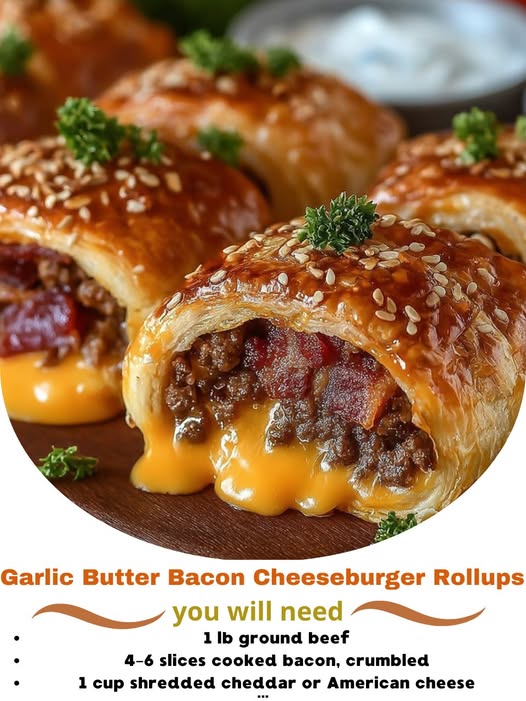 Garlic Butter Bacon Cheeseburger Rollups: The Ultimate Handheld Feast