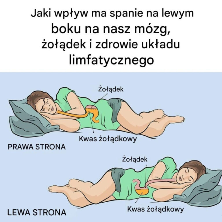 Oto, co spanie na lewym boku robi dla naszego mózgu, żołądka i zdrowia układu limfatycznego