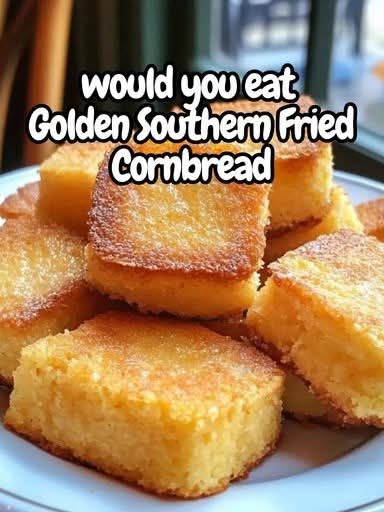 Golden Southern Fried Cornbread