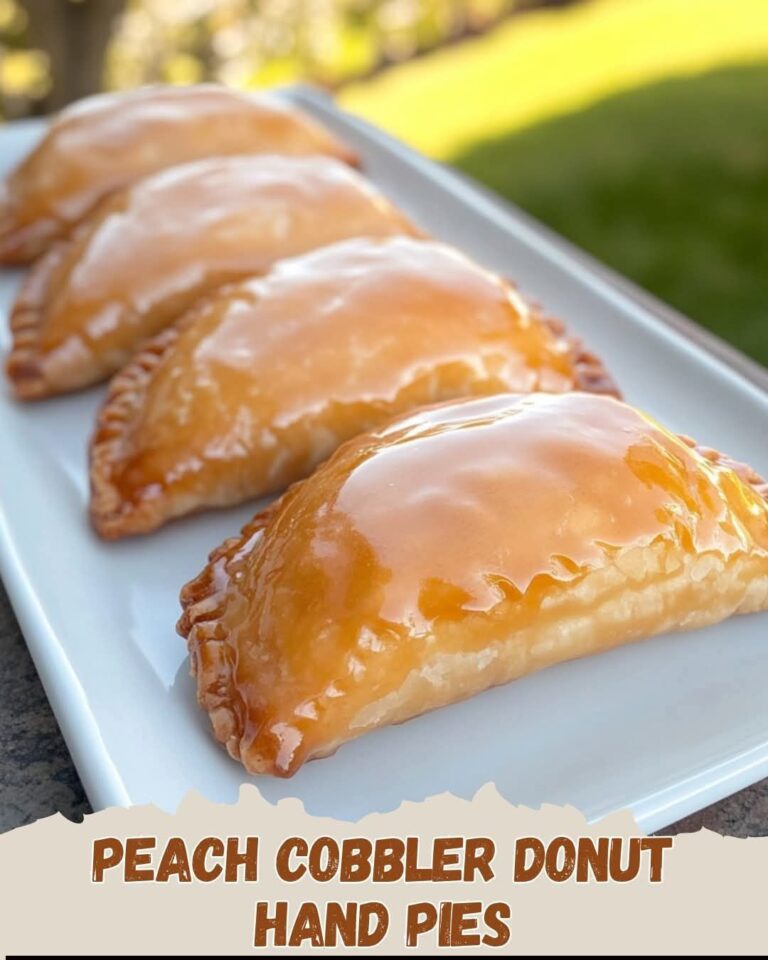 Peach Cobbler Donut Hand Pies