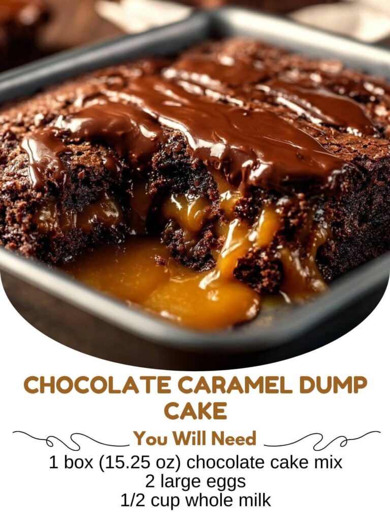 Chocolate Caramel Dump Cake Recipe