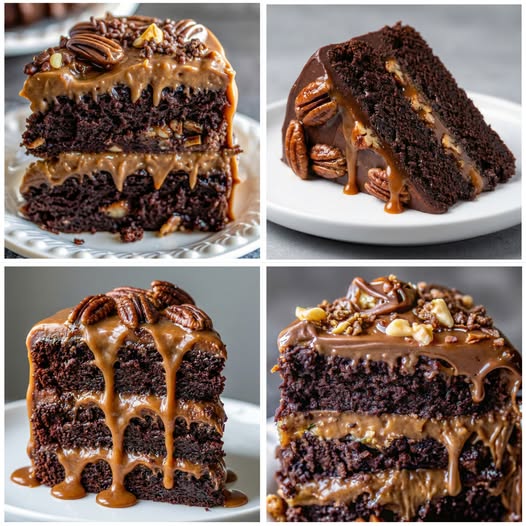 Chocolate Pecan Caramel Cake: Decadence in Every Slice