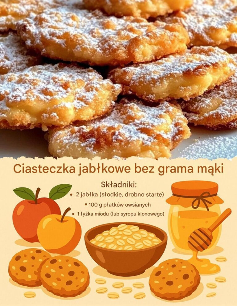 Wooow ciasteczka jabłkowe bez grama mąki, po 15 minutach je pokochasz!…