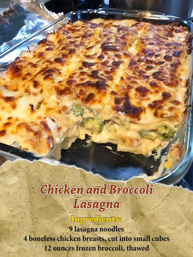 Chicken and Broccoli Lasagna