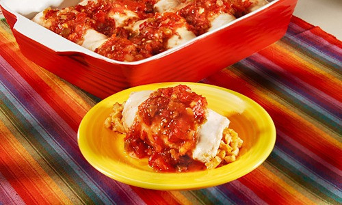 🌟 Taquito-Stuffed Chicken Breast z Glazurą Brzoskwiniową 🍑🐔 🌟