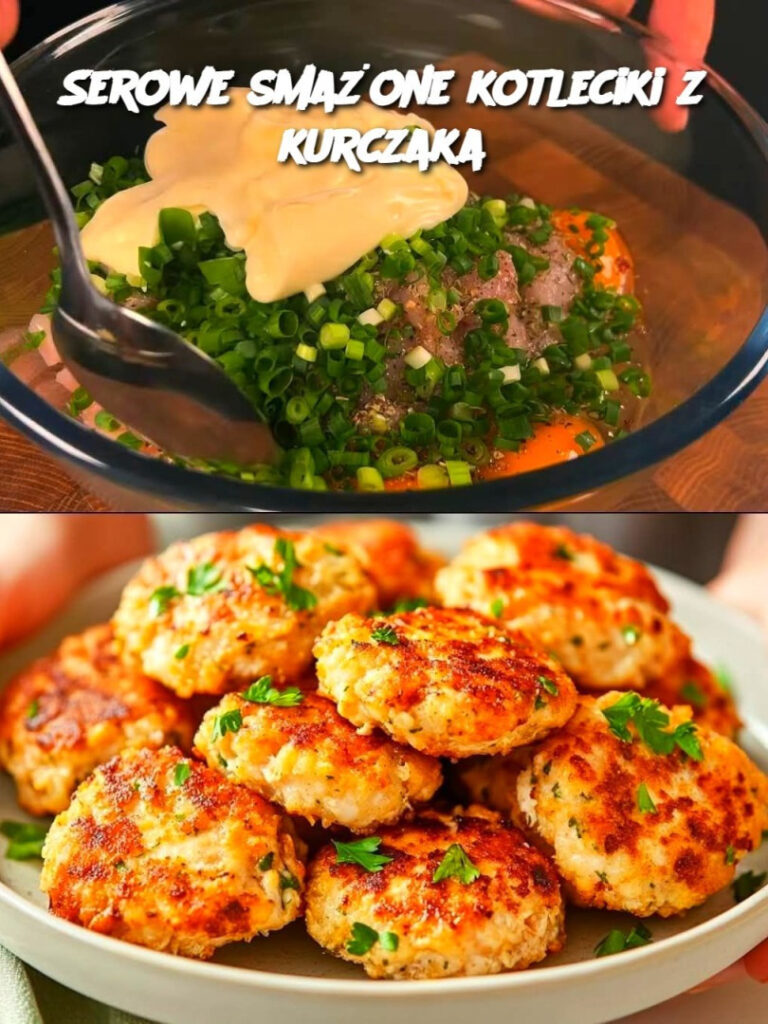 Serowe smażone kotleciki z kurczaka