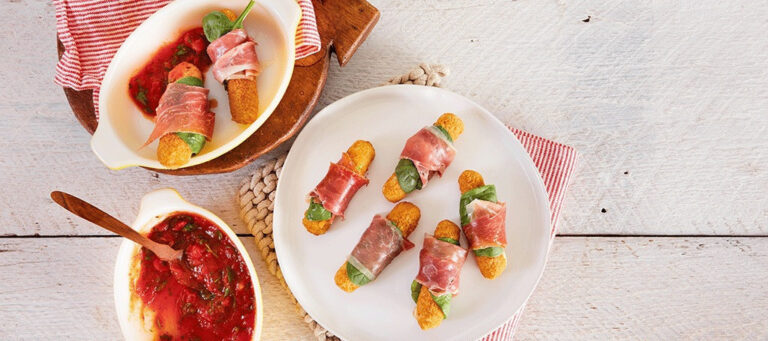 🧀🥓 Prosciutto Wrapped Mozzarella Sticks – przekąska idealna na każdą okazję! 😍