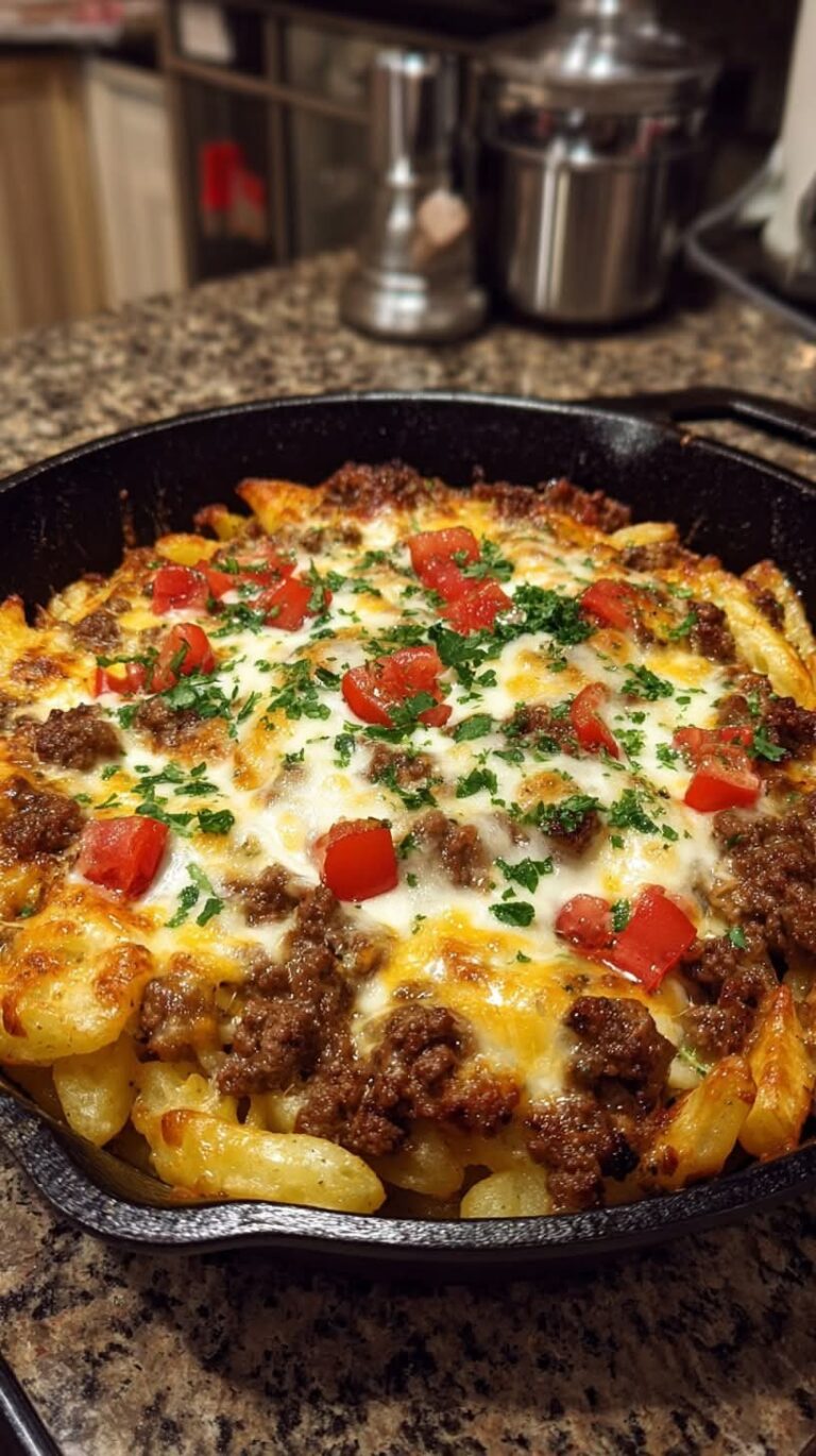 Cheeseburger French Fry Bake 