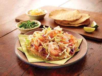 🌮🍤 Łatwe Tostadas z Krewetkami – Pyszna Meksykańska Przekąska! 🍤🌮