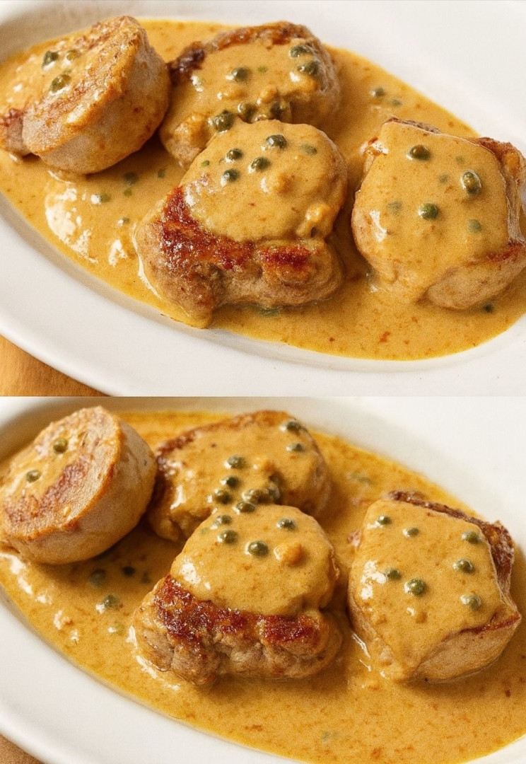 Patelnia z polędwicą wołową z serkiem śmietankowym i sosem musztardowym – danie poprawiające nastrój, które przyciąga wszystkich do stołu