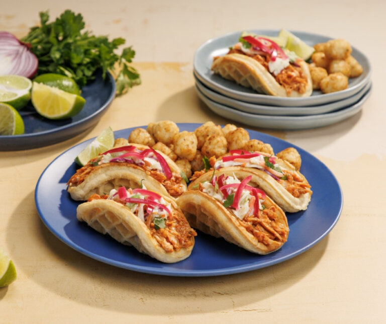 🌮🍗 Przepis: Pulled Chicken Waffle Tacos 🍗🌮