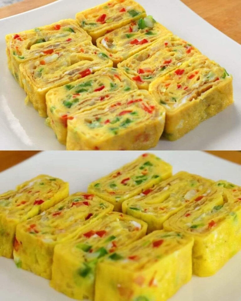 Koreański omlet rolowany cały przepis w komentarzu😍😍👇👇