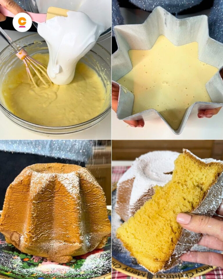 Domowe Pandoro w Ekspresowej Wersji – Puszyste Ciasto Bez Zakwasu w Kilka Kroków