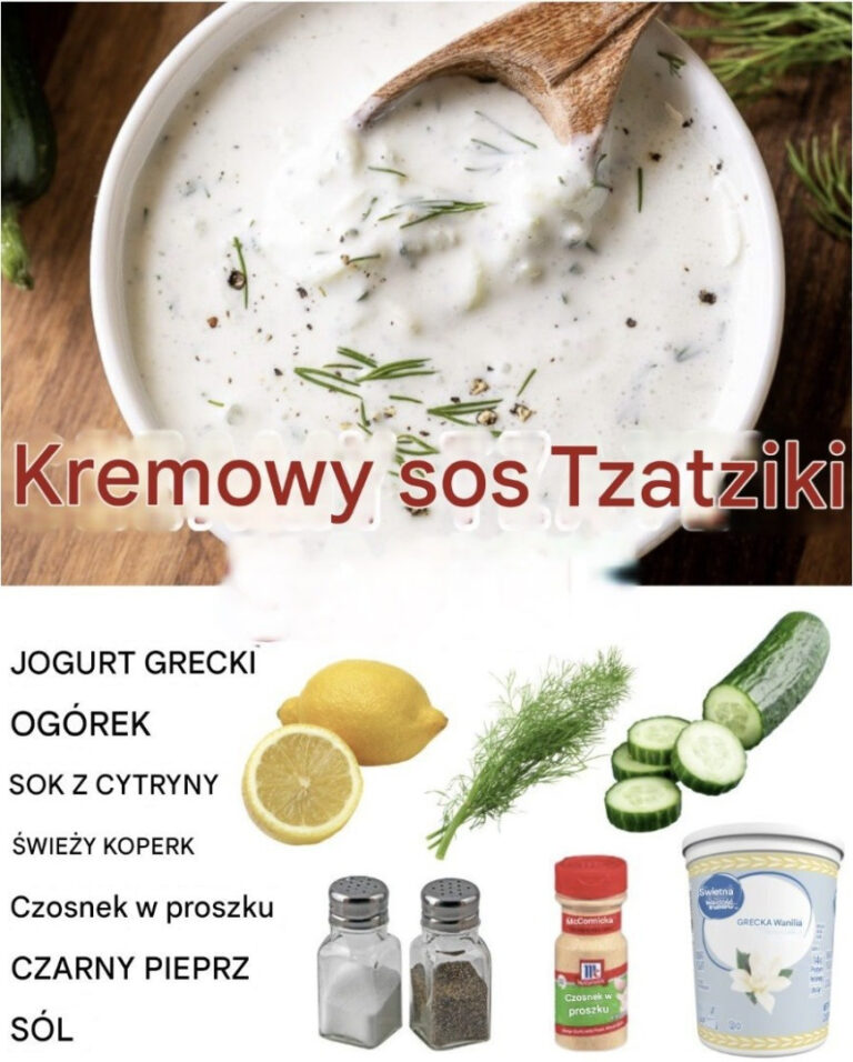 Przepis na kremowy sos tzatziki