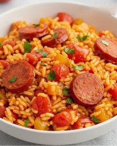 Ryż z chorizo ​​i rozpływającymi się pomidorami – hiszpańskie danie, które rozgrzewa serce!