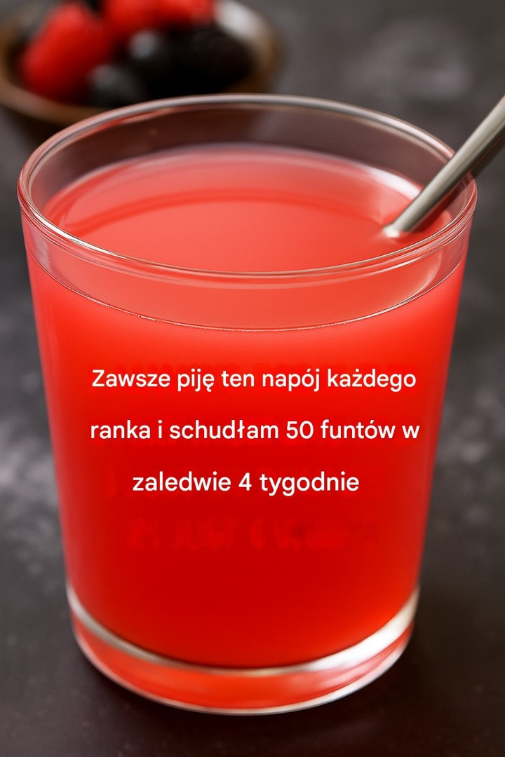 Napój detoksykujący na odchudzanie (jagody, cytryna, imbir)