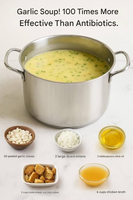 Hearty Roasted Garlic Soup