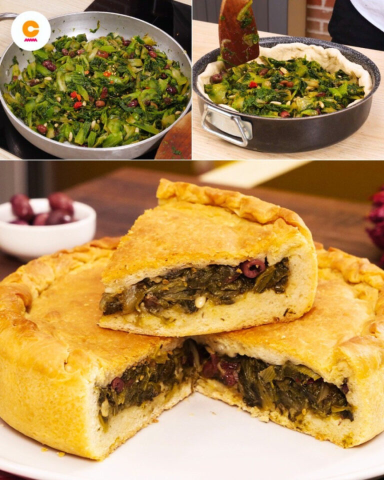 Pizza escarole: typowa rustykalna receptura neapolitańskiej tradycji