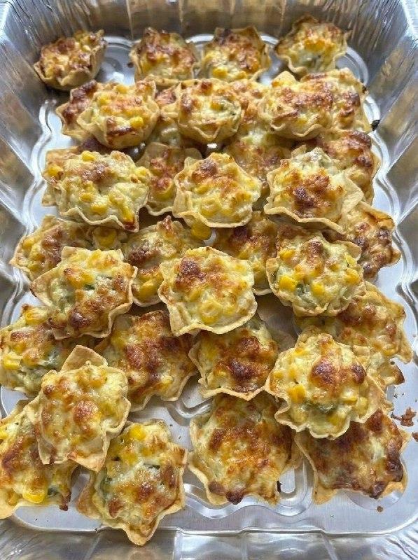 The Ultimate Game-Day Appetizer: Cheesy Corn Wonton Cups
