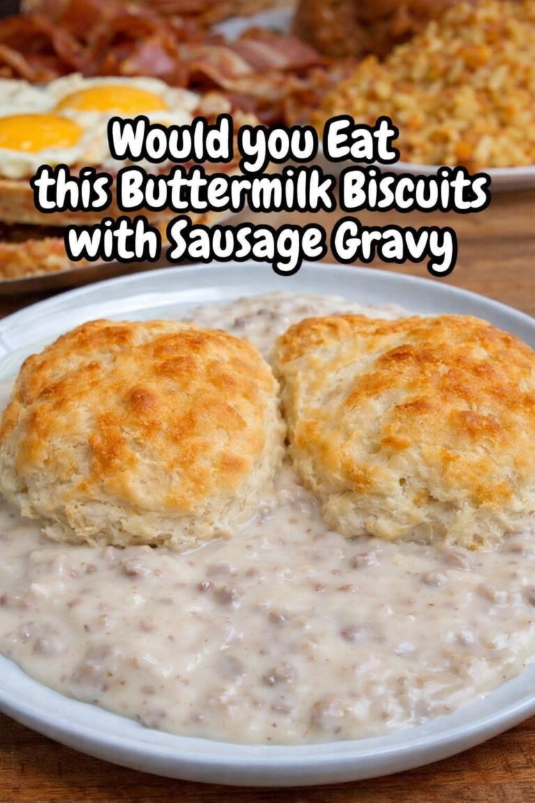 Buttermilk Biscuits with Sausage Gravy