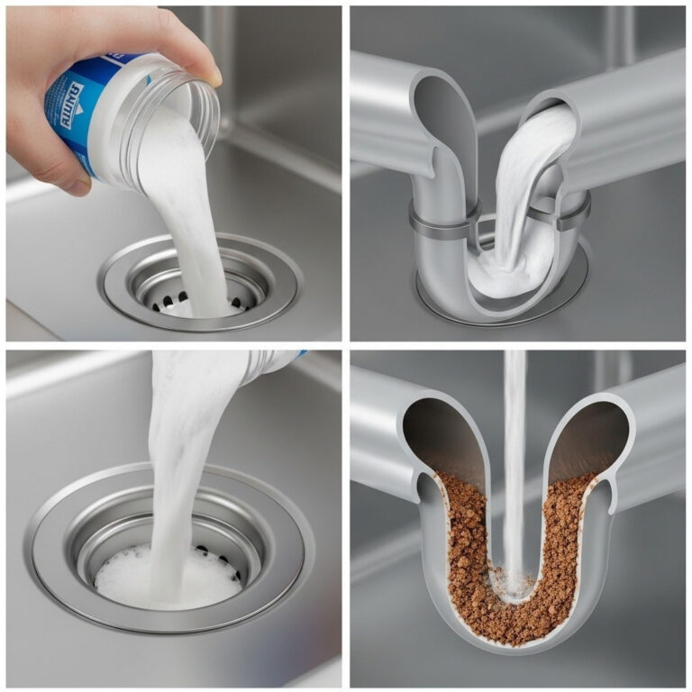 Zatkany odpływ: jak go naprawić bez hydraulika