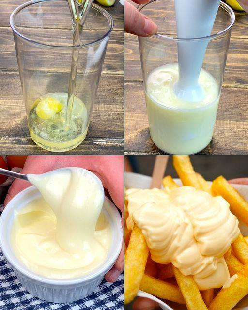 Domowy majonez w zaledwie 2 minuty za pomocą miksera! 👇👇👇