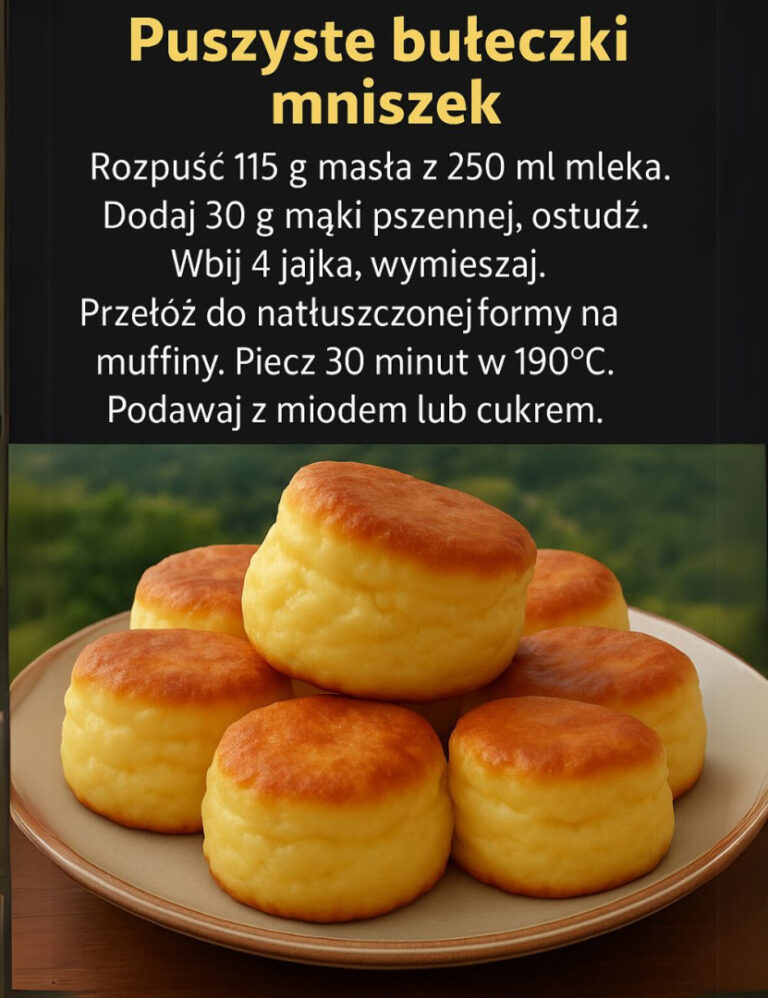 🌼 Puszyste bułeczki „mniszek” – idealne do kawki, herbatki albo po prostu… bo są przepyszne! 😍🍯