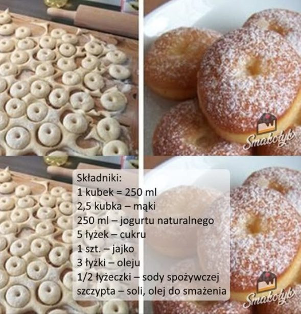 Jogurtowe pączki bez drożdży – ekspresowy przysmak z chrupiącą skórką” 👇👇👇