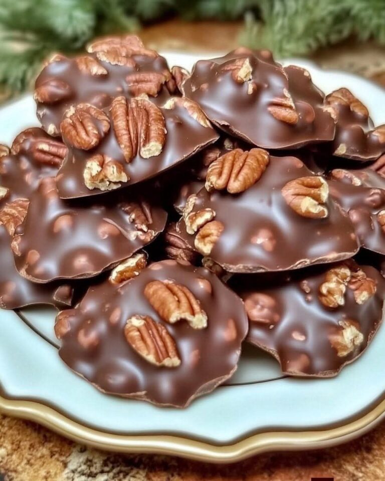 Chocolate Pecan Turtle Clusters