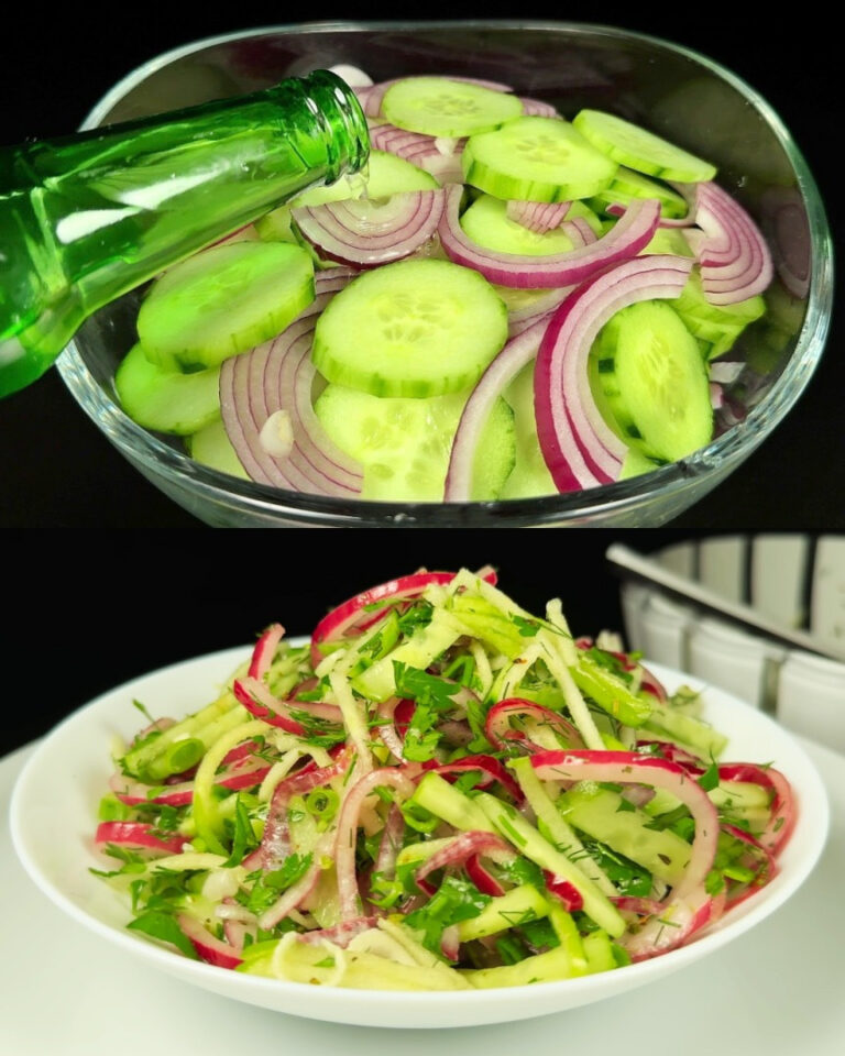 Orzeźwiająca sałatka ogórkowa