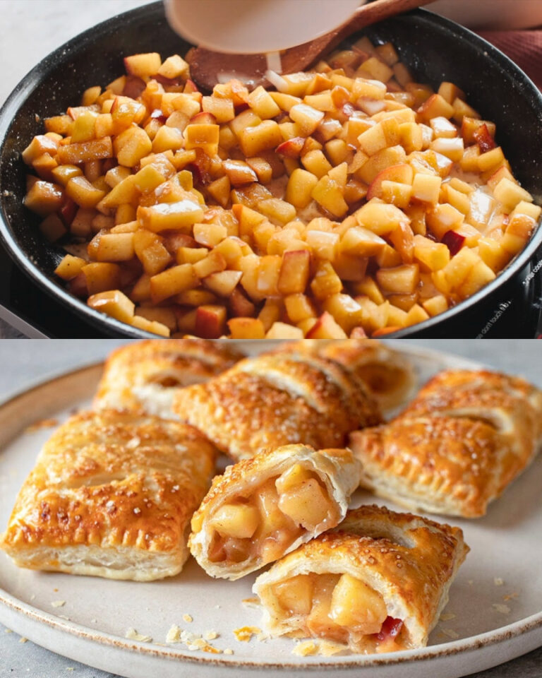 Jabłkowe roladki z ciastem francuskim 😍😍👇👇