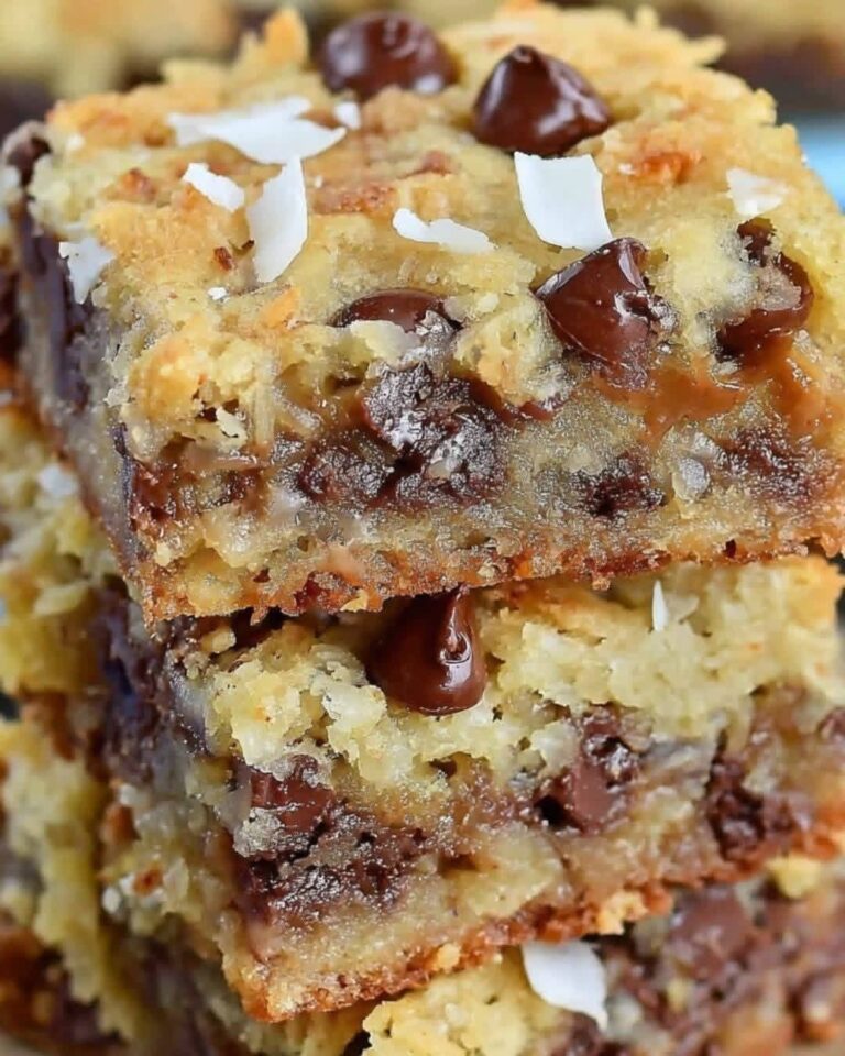 Coconut Toffee Chocolate Chip Cookie Bars