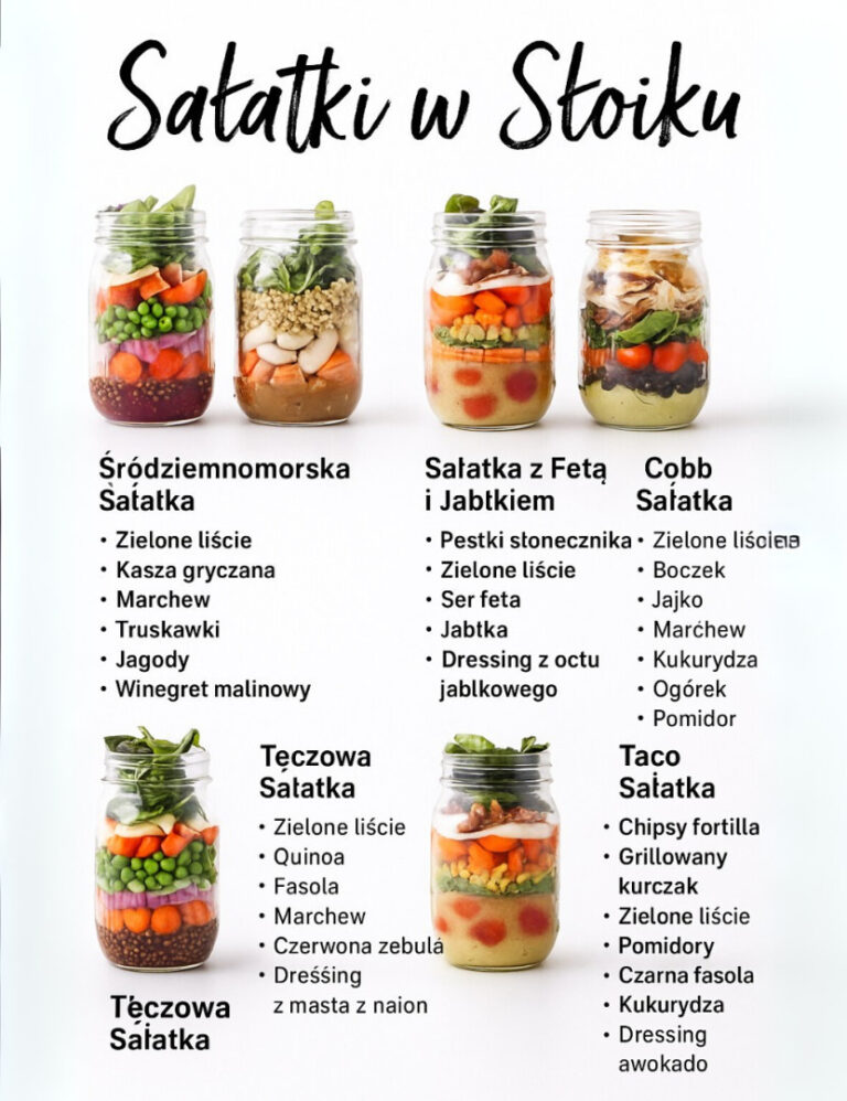 Sałatki w Słoiku – zdrowie na wynos! #fblifestyle 😍👇👇👇