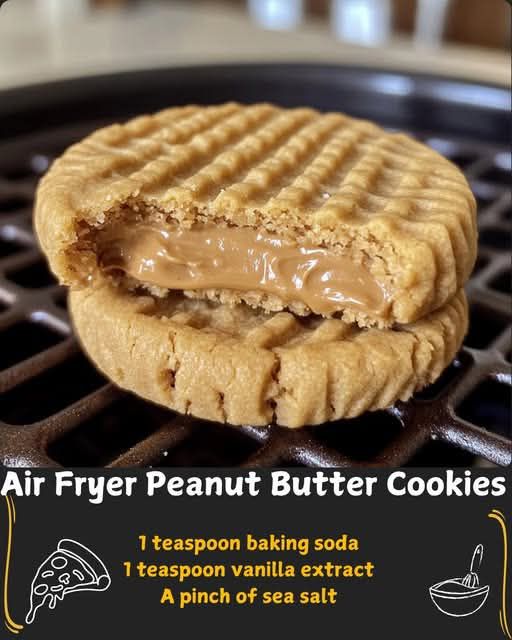 Air Fryer Peanut Butter Cookies