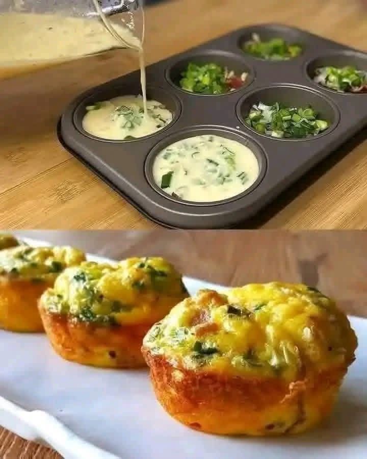 Vegetables omelette muffins