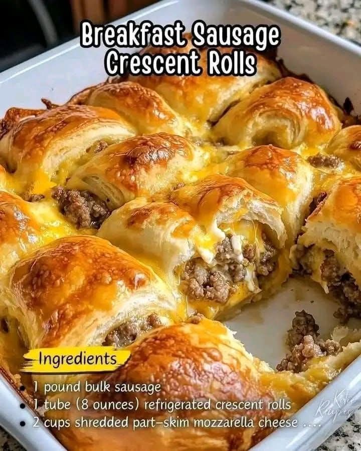 Breakfast Sausage Crescent Rolls 