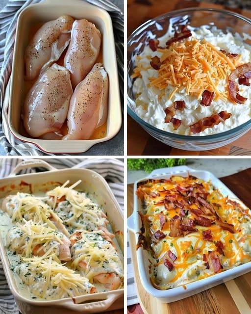 Chicken Bacon Ranch Casserole