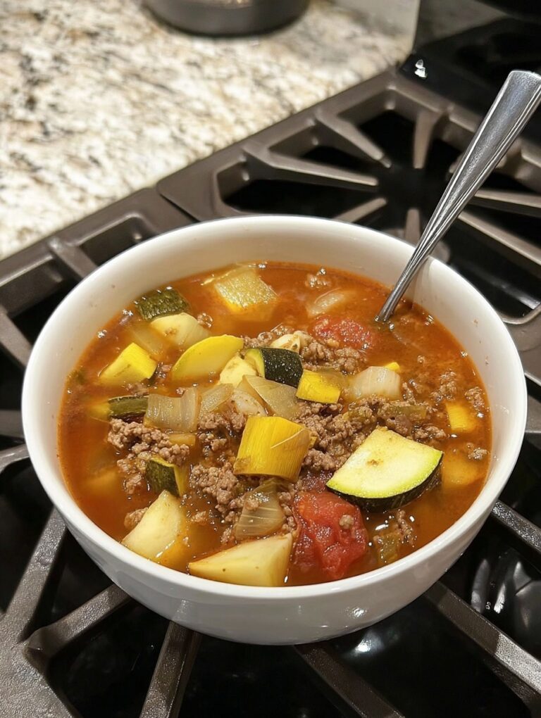 Ground Beef & Vegetable Soup