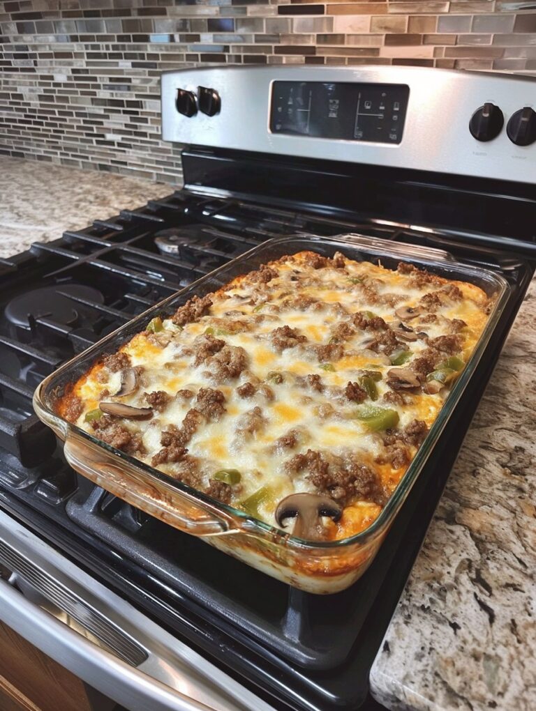 Keto Pizza Casserole