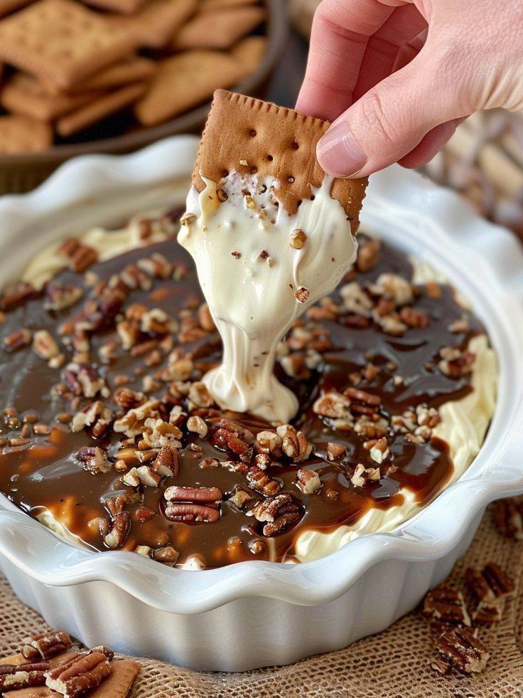 This No-Bake Pecan Pie Dip is creamy, crunchy and oh, so delicious.