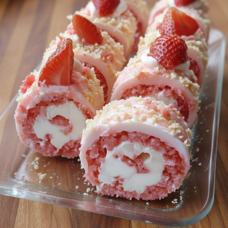 Keto Strawberry Shortcake Cheesecake Rolls