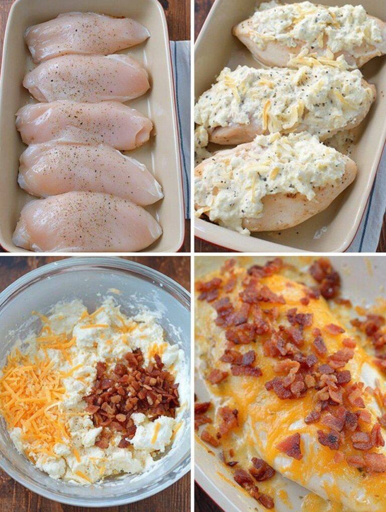EASY KETO CHICKEN BACON RANCH CASSEROLE