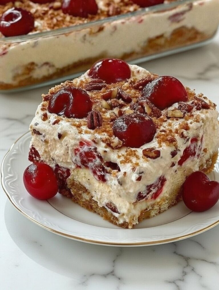 Keto Cherry Pecan Cheesecake Lush 