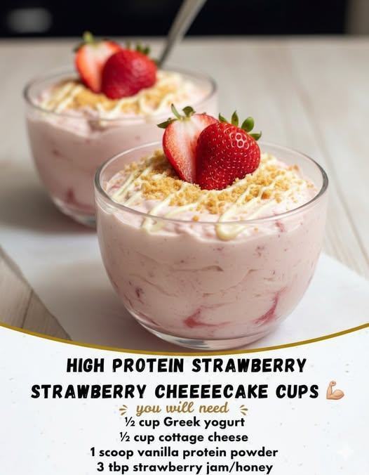 Strawberry Cheesecake Cups 