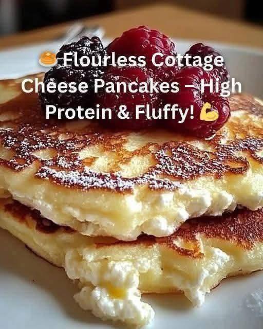 Flourless Cottage Cheese Pancakes