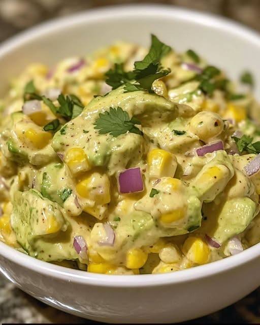 Corn Salad with Miso Lemon Dressing