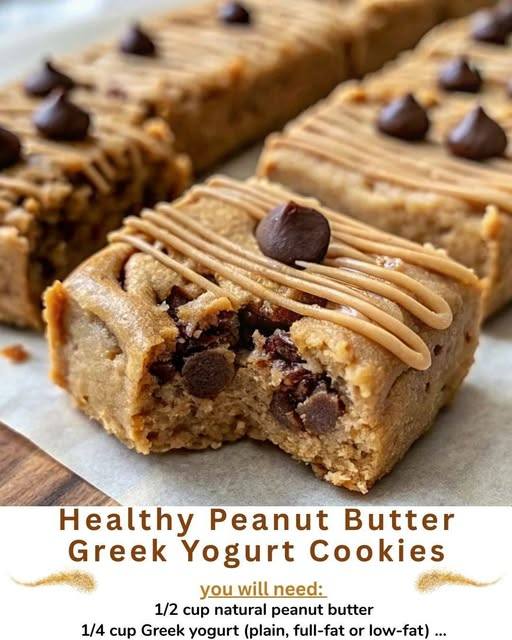 Healthy Peanut Butter Greek Yogurt Cookies
