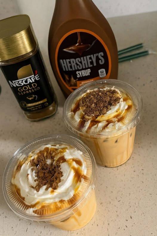 2 vanilla caramel lattes