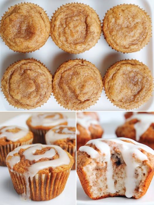 Cinnamon Roll Protein Muffins