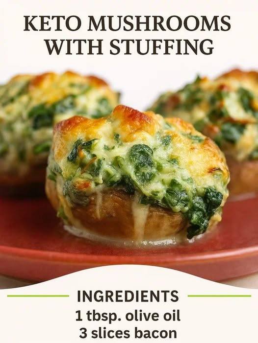 Keto Mushrooms With Stuffing
